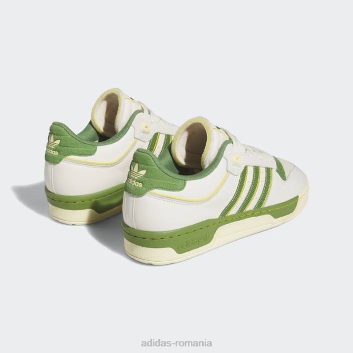Adidas white rivalry low 86 pantofi adidas bărbați alb/verde/galben 2JBN195