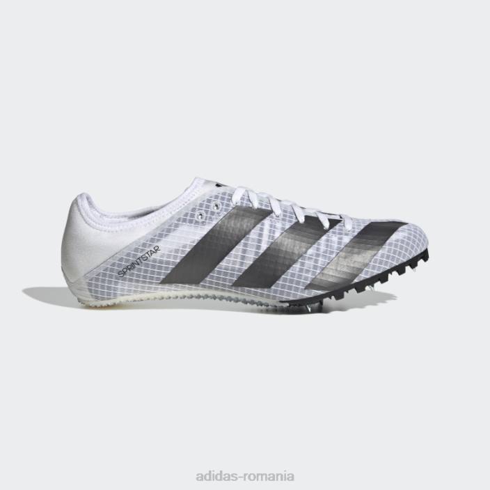 Adidas pantofi albi sprintstar adidas bărbați alb/metalic/negru 2JBN12453