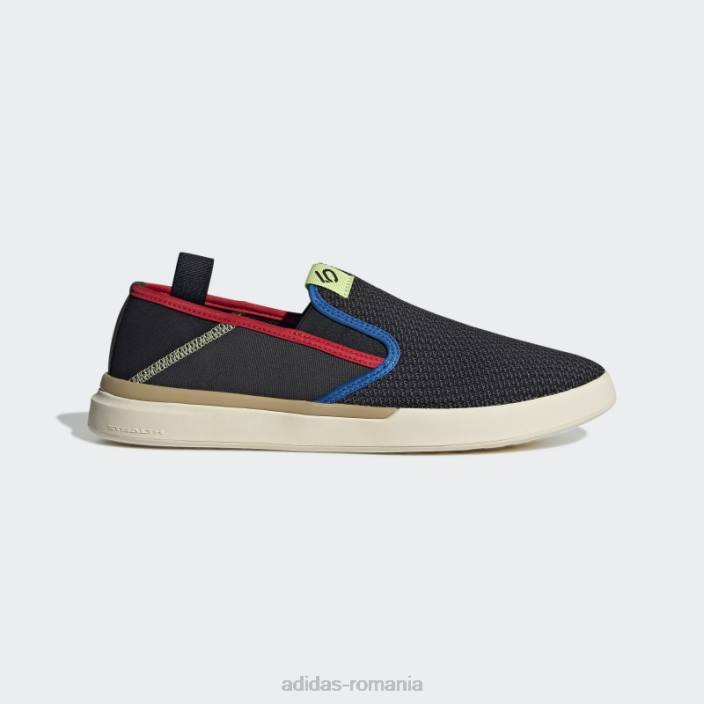 Adidas Five Ten sleuth pantofi pentru bicicletă de munte slip-on negri bărbați negru/carbon/rosu 2JBN19441