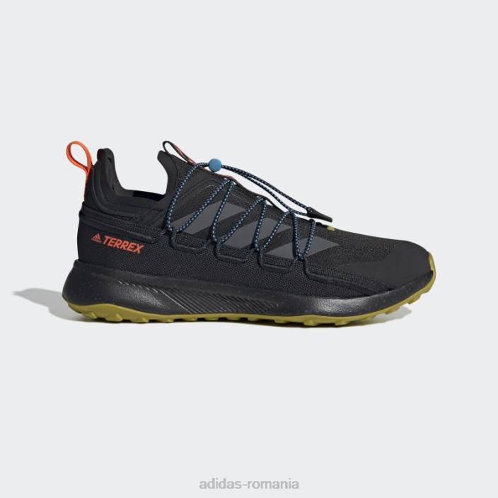 Adidas Terrex voyager 21 pantofi de voiaj canvas negru adidas bărbați negru/gri/portocaliu 2JBN19332
