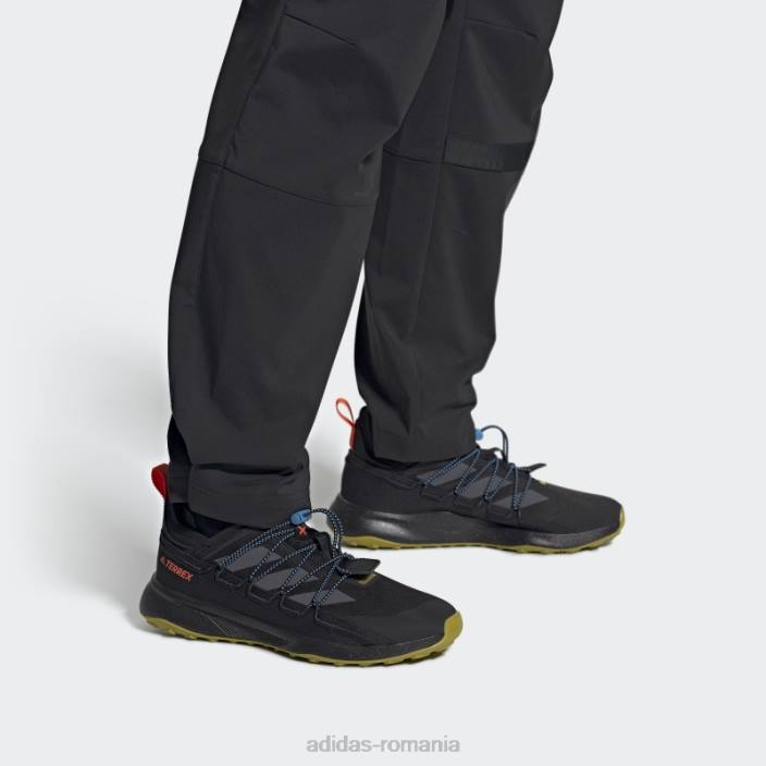 Adidas Terrex voyager 21 pantofi de voiaj canvas negru adidas bărbați negru/gri/portocaliu 2JBN19332