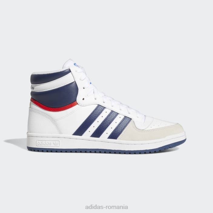 Adidas Top zece pantofi rb albi bărbați alb/albastru închis/marin de noapte 2JBN19850