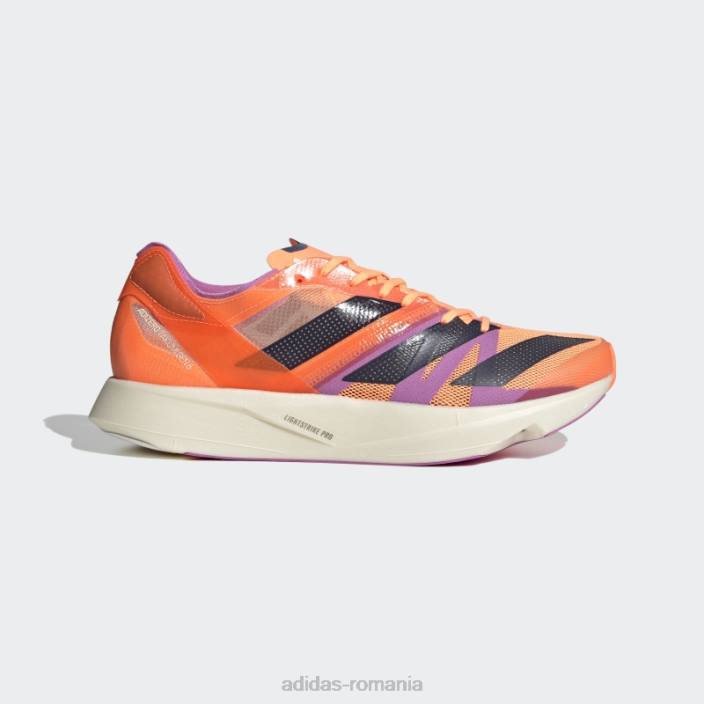Adidas beam orange adizero takumi sen 8 pantofi alergare adidas bărbați portocaliu fascicul/marinier/liliac 2JBN19911