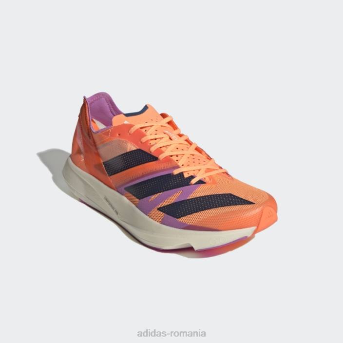 Adidas beam orange adizero takumi sen 8 pantofi alergare adidas bărbați portocaliu fascicul/marinier/liliac 2JBN19911