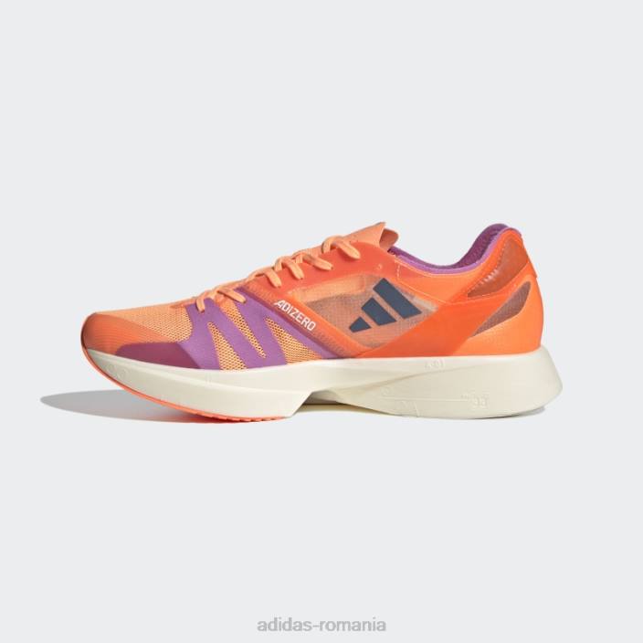 Adidas beam orange adizero takumi sen 8 pantofi alergare adidas bărbați portocaliu fascicul/marinier/liliac 2JBN19911