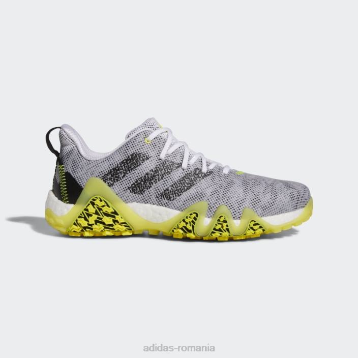 Adidas galben codechaos 22 pantofi de golf fără vârfuri bărbați alb/negru/galben 2JBN19713