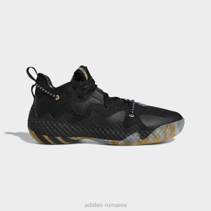 Adidas întărire la cald vol. 6 pantofi de baschet albastri bărbați negru/albastru 2JBN19536