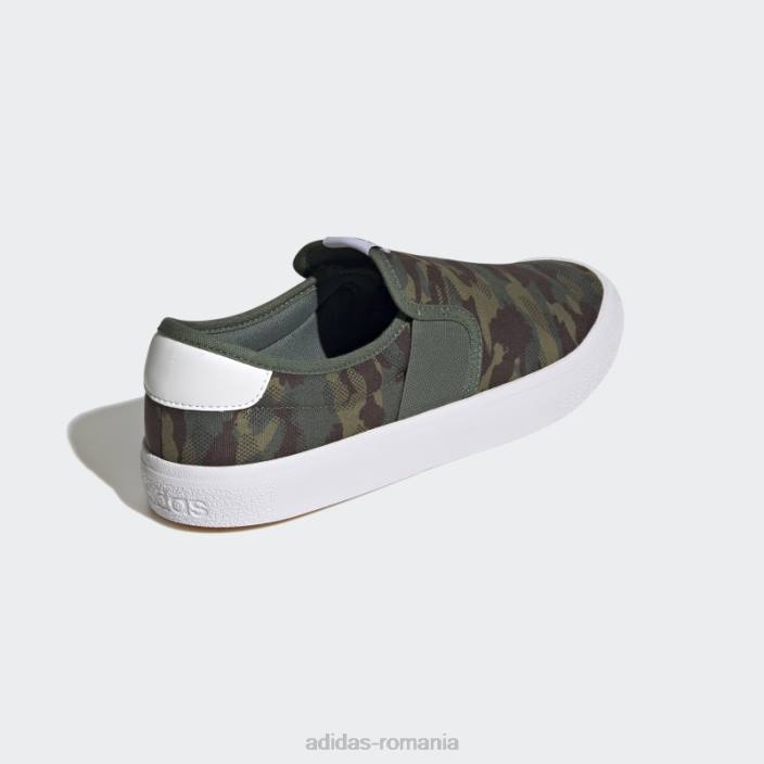 Adidas oxid verde vulcraid3r slip on bărbați oxid verde/alb 2JBN19409