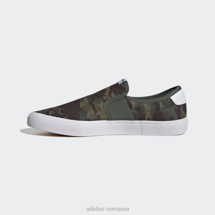 Adidas oxid verde vulcraid3r slip on bărbați oxid verde/alb 2JBN19409