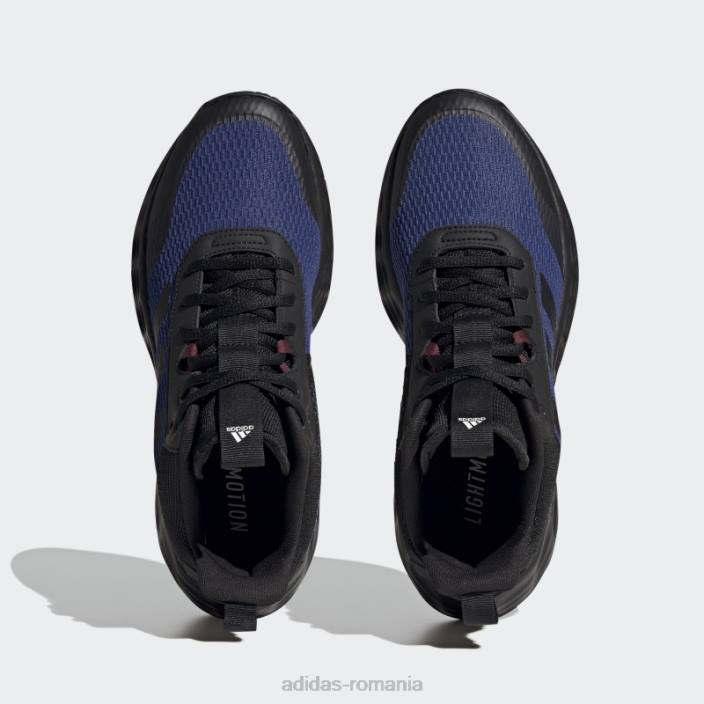 Adidas pantofi adidas negri ownthegame 2.0 lightmotion sport baschet mijlocii bărbați negru/carbon/albastru victorie 2JBN19485
