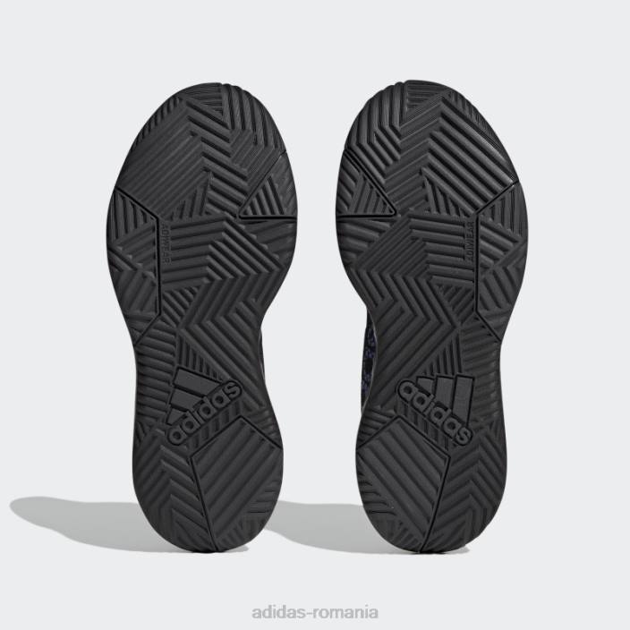 Adidas pantofi adidas negri ownthegame 2.0 lightmotion sport baschet mijlocii bărbați negru/carbon/albastru victorie 2JBN19485