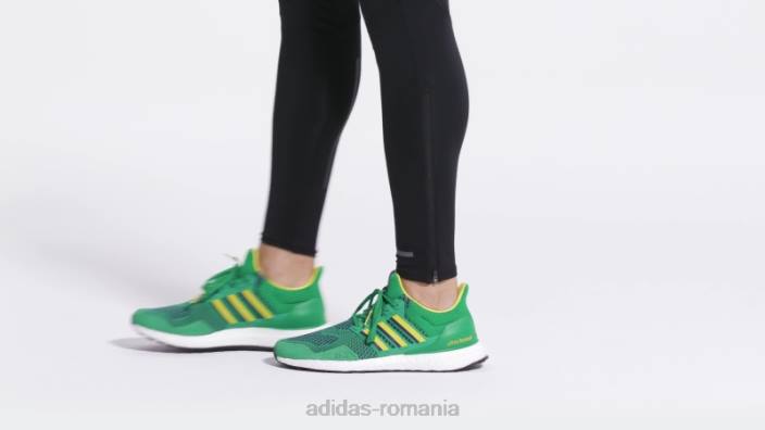 Adidas pantofi adidas ultraboost 1.0 dna mighty ducks verzi bărbați verde/galben/mov de facultate 2JBN19362