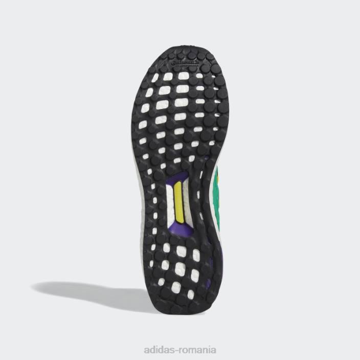 Adidas pantofi adidas ultraboost 1.0 dna mighty ducks verzi bărbați verde/galben/mov de facultate 2JBN19362