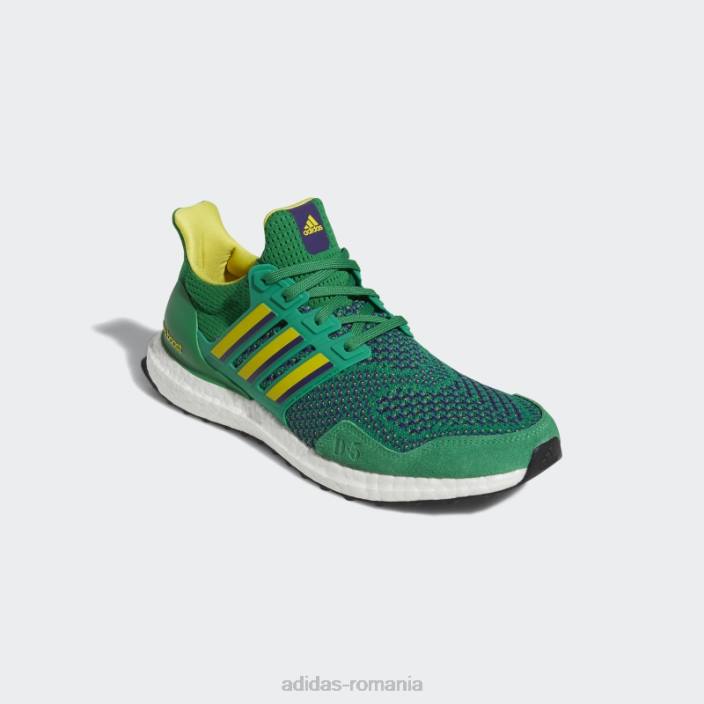 Adidas pantofi adidas ultraboost 1.0 dna mighty ducks verzi bărbați verde/galben/mov de facultate 2JBN19362