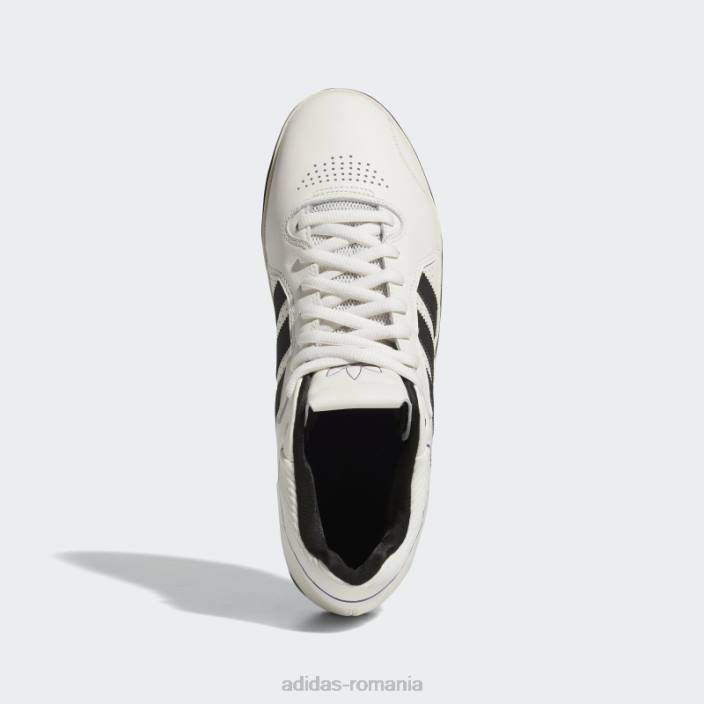 Adidas pantofi albi Tyshawn bărbați alb/negru/violet 2JBN19480