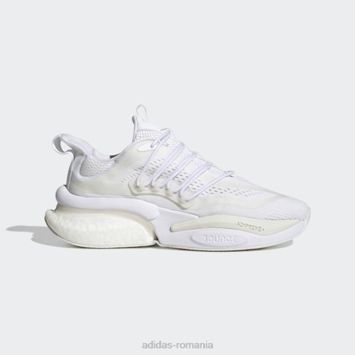 Adidas pantofi albi alphaboost v1 adidas bărbați alb 2JBN19431