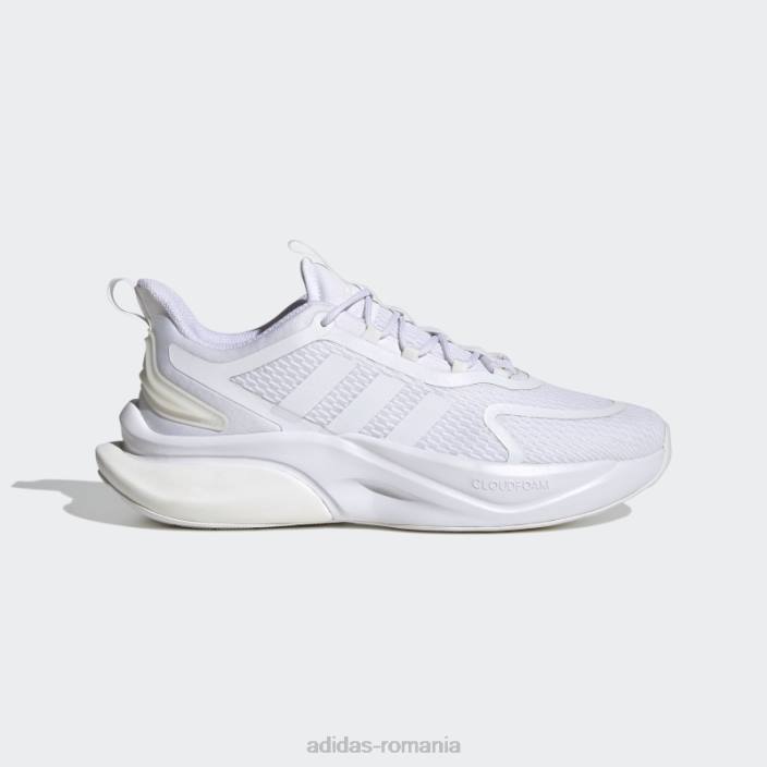 Adidas pantofi albi alphabounce+ bărbați alb 2JBN19613