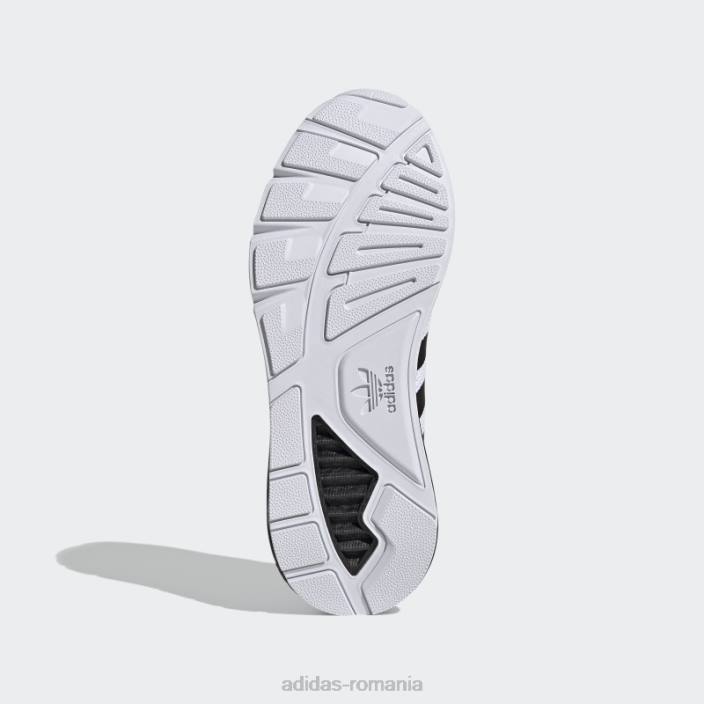 Adidas pantofi albi zx 1k boost bărbați alb/negru/argintiu 2JBN19378