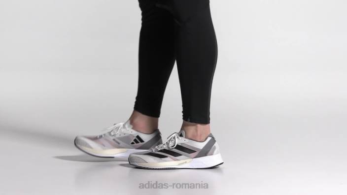 Adidas pantofi alergare adizero adios 7 alb bărbați alb/negru/gri 2JBN19682