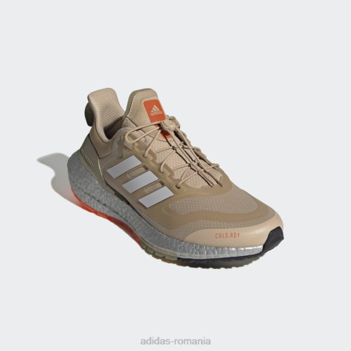 Adidas pantofi alergare ultraboost 22 cold.rdy 2.0 bej bărbați bej/gri/portocaliu 2JBN19387