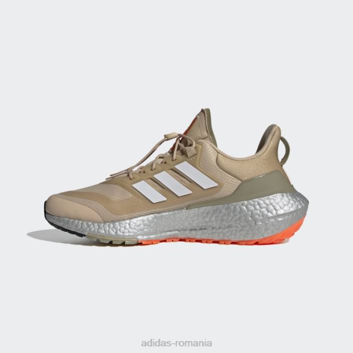 Adidas pantofi alergare ultraboost 22 cold.rdy 2.0 bej bărbați bej/gri/portocaliu 2JBN19387