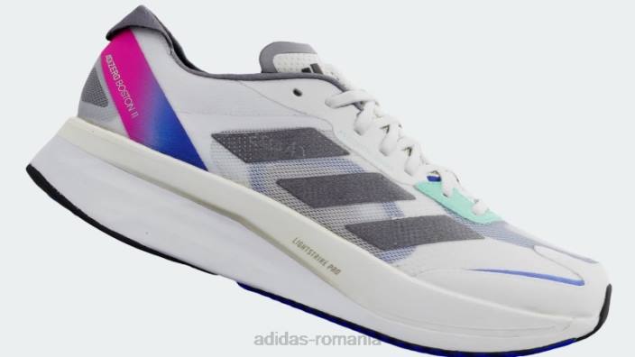 Adidas pantofi de alergare adizero boston 11 negri bărbați alb/negru/albastru 2JBN19687