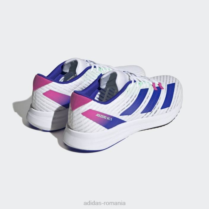 Adidas pantofi de alergare albi adizero rc 5 adidas bărbați alb/albastru/negru 2JBN19803