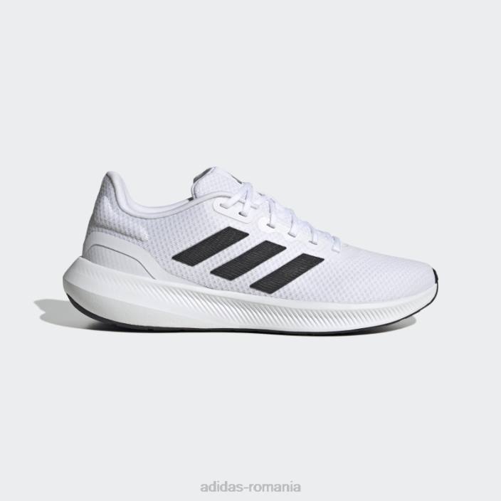 Adidas pantofi de alergare albi runfalcon 3 cloudfoam bărbați alb negru 2JBN19444