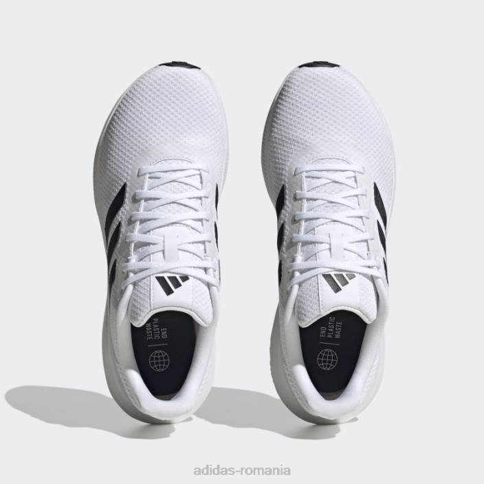 Adidas pantofi de alergare albi runfalcon 3 cloudfoam bărbați alb negru 2JBN19444
