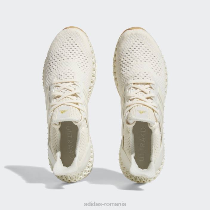 Adidas pantofi de alergare albi ultra 4d fierbinți bărbați alb/auriu metalic 2JBN19318
