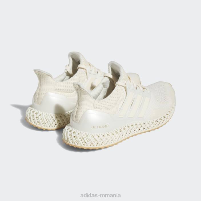 Adidas pantofi de alergare albi ultra 4d fierbinți bărbați alb/auriu metalic 2JBN19318
