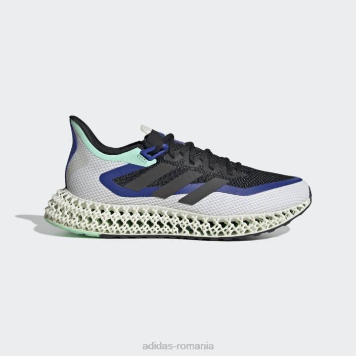 Adidas pantofi de alergare negri 4dfwd moda bărbați negru/metalic/albastru 2JBN19446