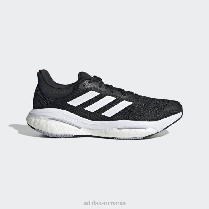 Adidas pantofi de alergare negri solar glide 5 largi bărbați negru/alb/gri 2JBN19678