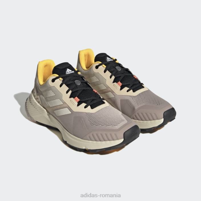 Adidas pantofi de alergare terrex soulstride taupe adidas bărbați taupe/alb/auriu 2JBN19344