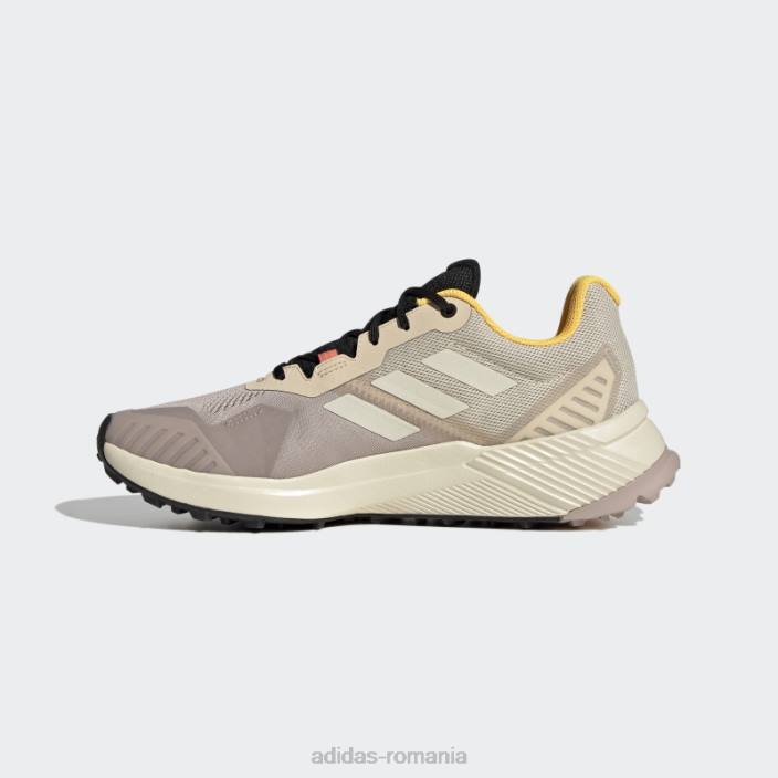 Adidas pantofi de alergare terrex soulstride taupe adidas bărbați taupe/alb/auriu 2JBN19344