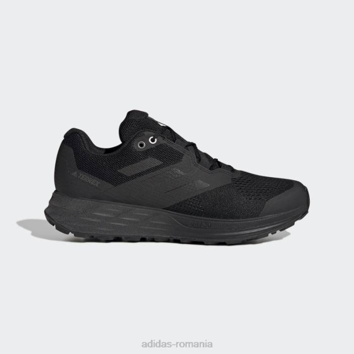 Adidas pantofi de alergare terrex two flow negru bărbați gri inchis 2JBN19376