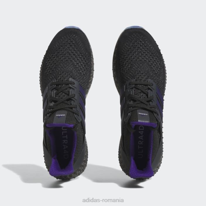 Adidas pantofi de alergare ultra 4d negri bărbați negru/mov de facultate/portocaliu 2JBN19330