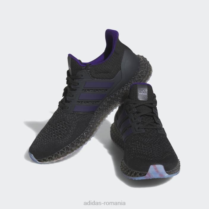 Adidas pantofi de alergare ultra 4d negri bărbați negru/mov de facultate/portocaliu 2JBN19330