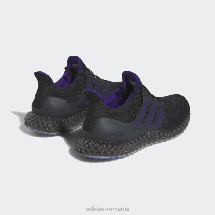 Adidas pantofi de alergare ultra 4d negri bărbați negru/mov de facultate/portocaliu 2JBN19330