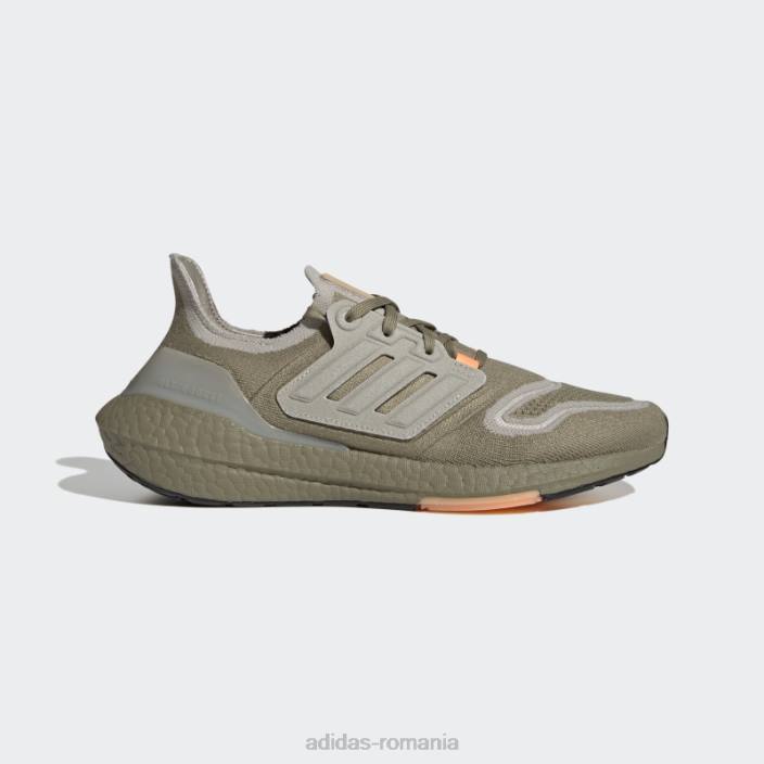 Adidas pantofi de alergare ultraboost 22 orbit green bărbați verde orbita/gri metal/portocaliu 2JBN19610