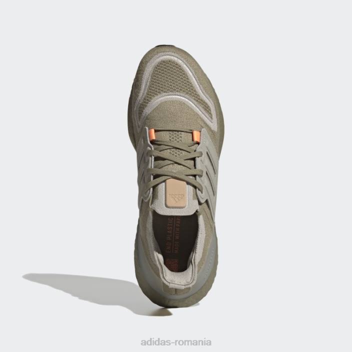 Adidas pantofi de alergare ultraboost 22 orbit green bărbați verde orbita/gri metal/portocaliu 2JBN19610