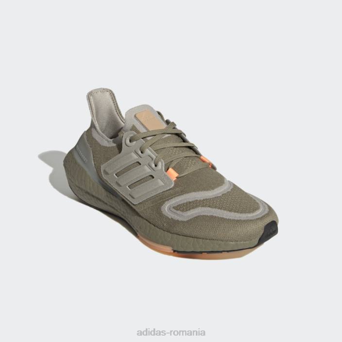 Adidas pantofi de alergare ultraboost 22 orbit green bărbați verde orbita/gri metal/portocaliu 2JBN19610