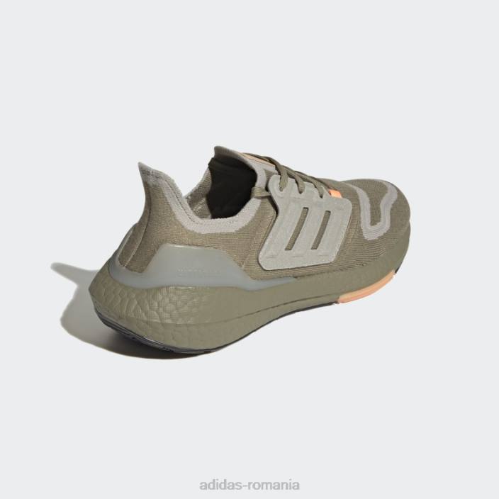 Adidas pantofi de alergare ultraboost 22 orbit green bărbați verde orbita/gri metal/portocaliu 2JBN19610