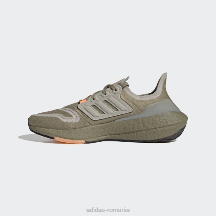 Adidas pantofi de alergare ultraboost 22 orbit green bărbați verde orbita/gri metal/portocaliu 2JBN19610