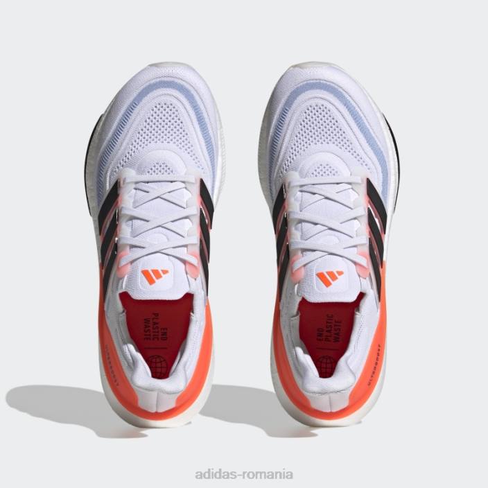 Adidas pantofi de alergare ultraboost light alb adidas bărbați alb/negru/rosu 2JBN19296