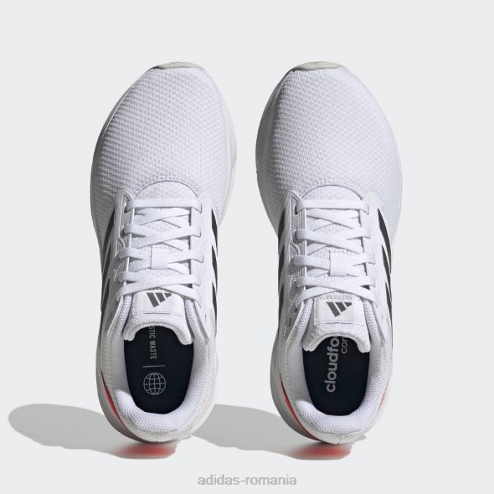Adidas pantofi de alergat galaxy 6 albi bărbați alb/gri/rosu 2JBN19336