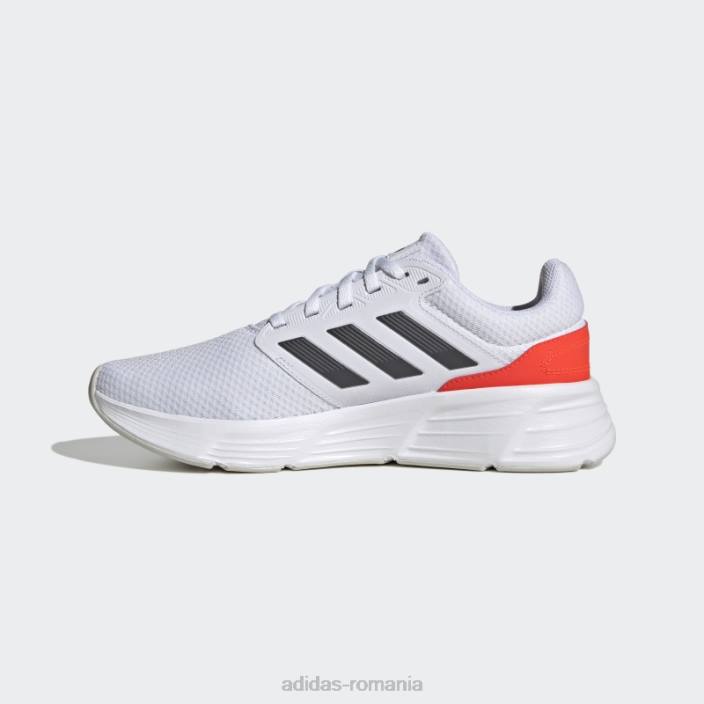 Adidas pantofi de alergat galaxy 6 albi bărbați alb/gri/rosu 2JBN19336