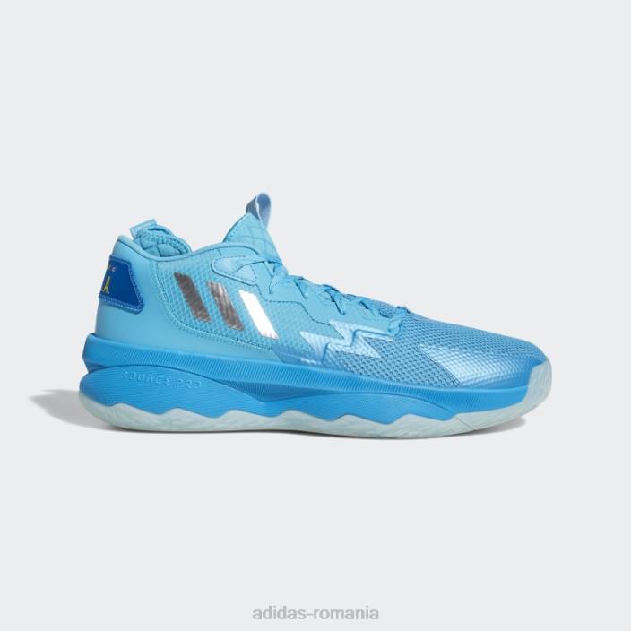 Adidas pantofi de baschet dame 8 cyan bărbați cyan/argintiu/soc cyan 2JBN19537