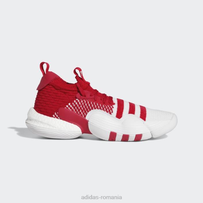 Adidas pantofi de baschet trae young 2.0 alb bărbați alb roșu 2JBN19688