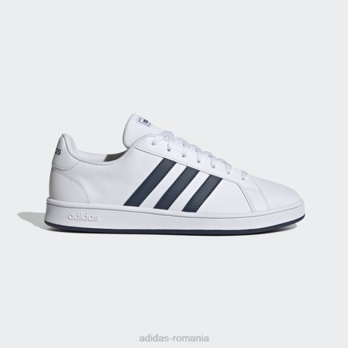 Adidas pantofi de bază grand court bleumarin bărbați alb/marinier 2JBN19857